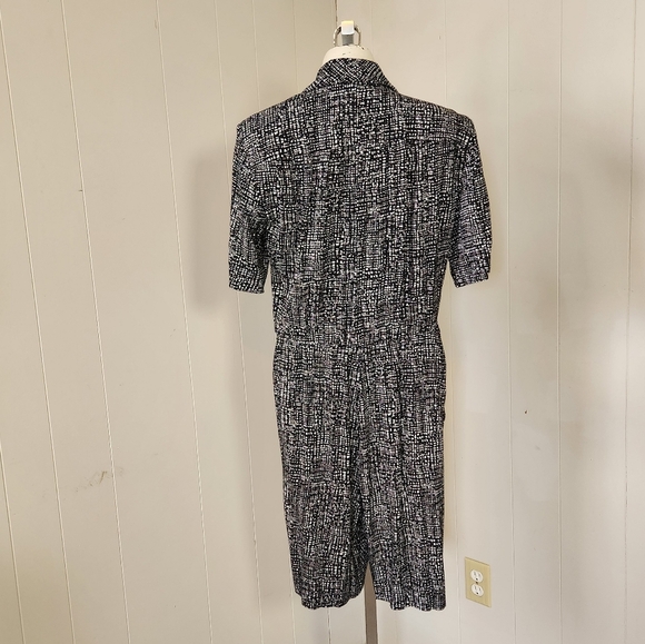 Vintage 80s Jumpsuit Dressy High Waisted Business Office Party 1990s Academia - Picture 6 of 9